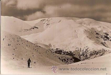 Postales: ANTIGUA POSTAL SERIE I PIRINEOS ORIENTALES LA MOLINA ALTA CERDA&Ntilde;A TORRENT NEGRE AL FONDO EL MACIZO D