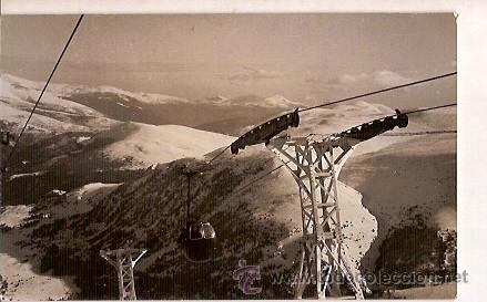 Postales: ANTIGUA POSTAL TELECABINA AL PUIG D'ALP HOTELES SOLINEU Y CIERVO BLANCO ESCRITA