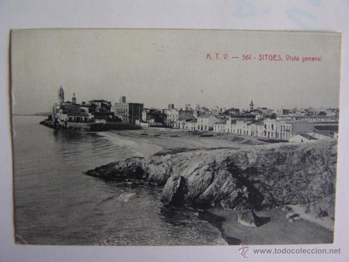 Postales: POSTAL DE SITGES VISTA GENERAL - Foto 1