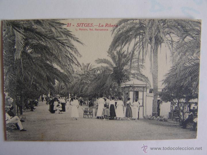 Postales: POSTAL DE SITGES LA RIBERA - Foto 1