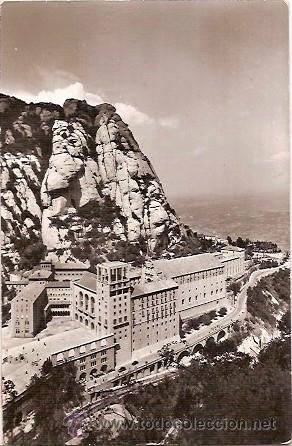 Postales: ANTIGUA POSTAL 5 69 MONTSERRAT VISTA GENERAL DEL MONASTERIO Y CELDAS SOBERANAS