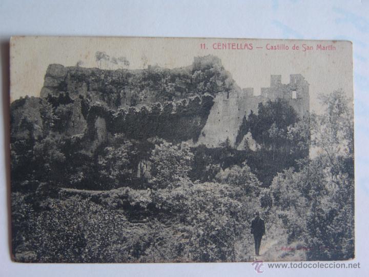 Postales: POSTAL DE CENTELLAS CASTILLO DE SAN MARTIN - Foto 1