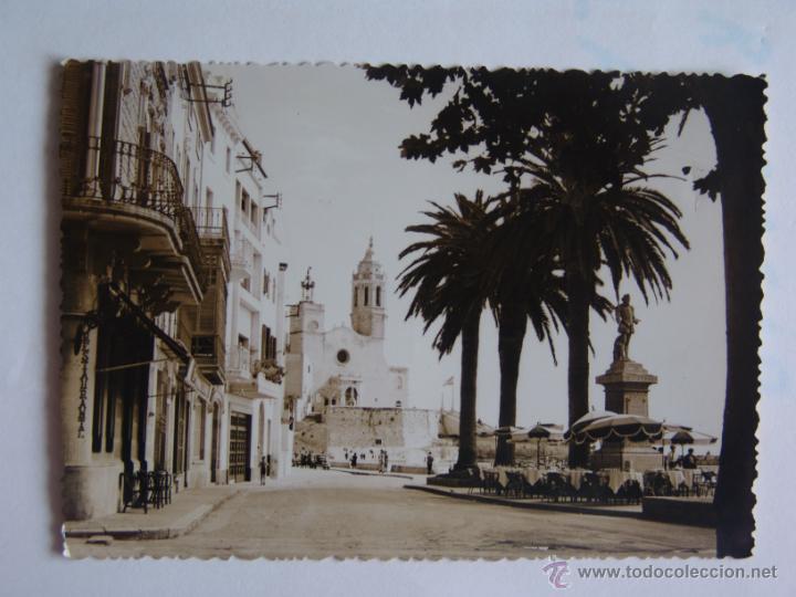 Postales: POSTAL DE SITGES LA PUNTA Y EL GRECO - Foto 1