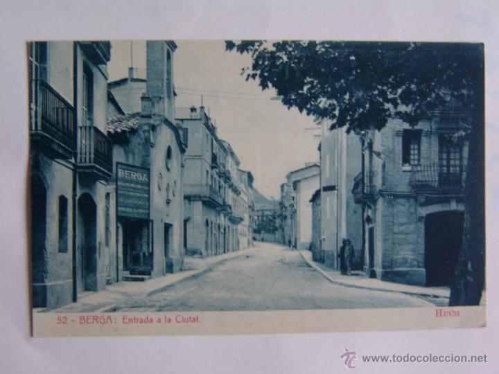 Postales: POSTAL DE BERGA ENTRADA A LA CIUTAT - Foto 1