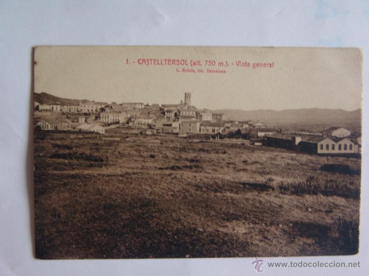 Postales: POSTAL DE CASTELLTERSOL VISTA GENERAL - Foto 1