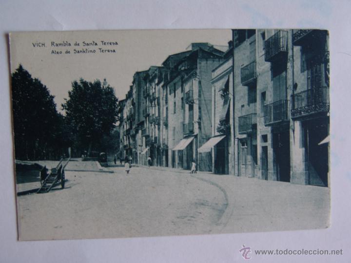 Postales: POSTAL DE VICH RAMBLA DE SANTA TERRESA - Foto 1