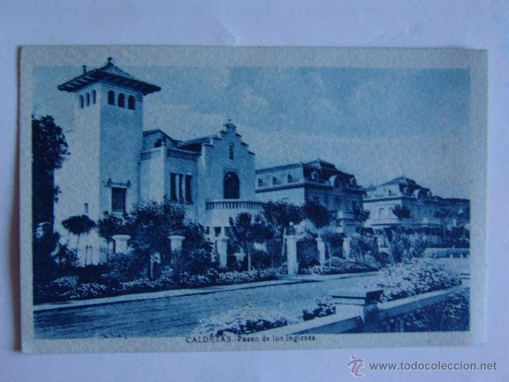 Postales: POSTAL DE CALDETAS PASEO DE LOS INGLESES - Foto 1