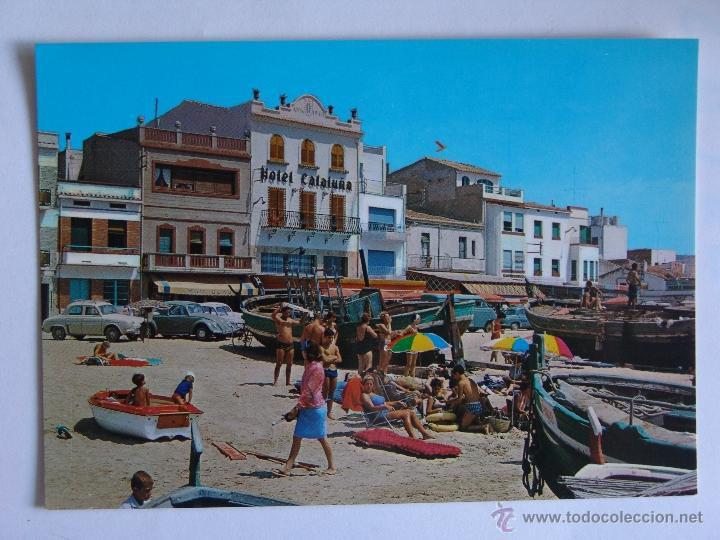 Postales: POSTAL DE CALAFELL PLAYA Y PASEO - Foto 1