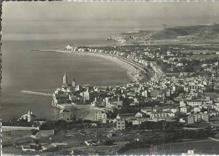 Postales: BARCELONA SITGES PLAYAS ESCRITA - Foto 1