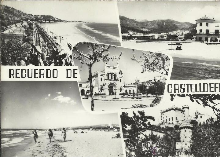 Postales: BARCELONA CASTELLDEFELS ESCRITA - Foto 1