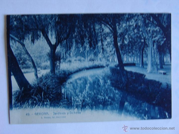Postales: POSTAL DE GERONA JARDINES Y DEHESA - Foto 1