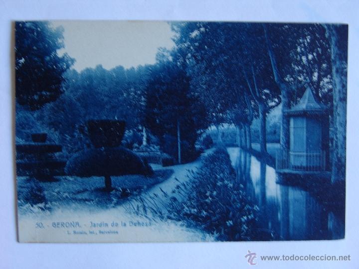 Postales: POSTAL DE GERONA JARDINES Y DEHESA - Foto 1