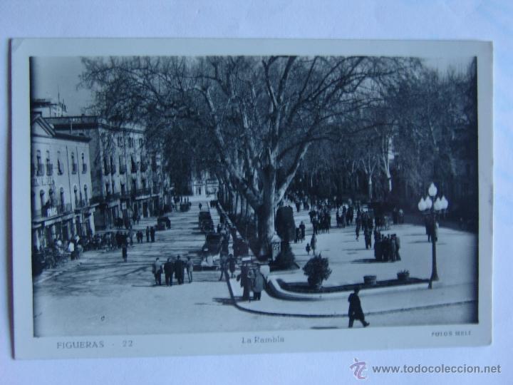 Postales: POSTAL DE FIGUERAS LA RAMBLA - Foto 1