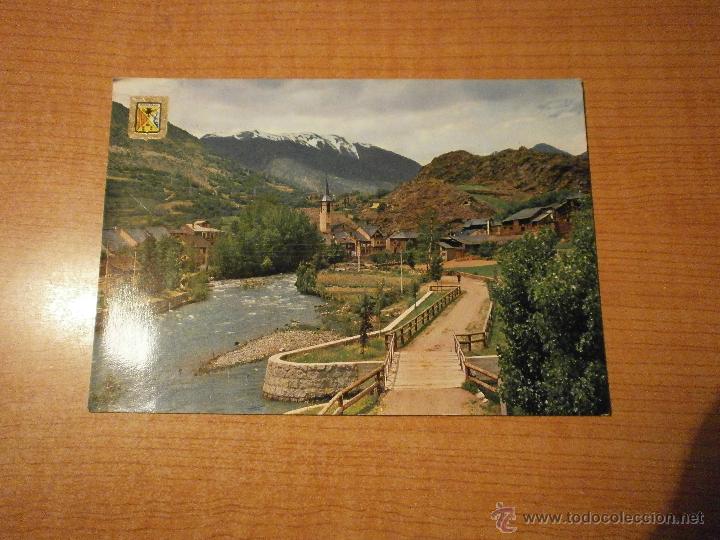 Postales: POSTAL PIRINEU CATALA EL PALLARS DETALL D&acute;ESTERRI D&acute;ANEU ESCRITA