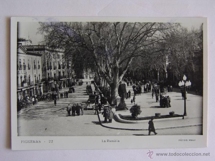 Postales: POSTAL DE FIGUERAS LA RAMBLA - Foto 1