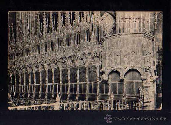 Postales: Barcelona . Coro de la Catedral - Foto 1