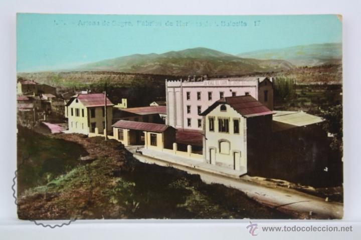 Postkarten: Antigua Postal Fotogr&aacute;fica - Artesa de Segre. F&aacute;brica de Harinas de Balcells. 17 - Sin Circular