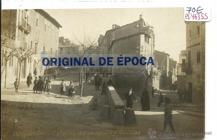 Postkarten: (PS-46355)POSTAL FOTOGRAFICA DE IGUALADA-CALLES DE LA CONCEPCION Y CARIDAD