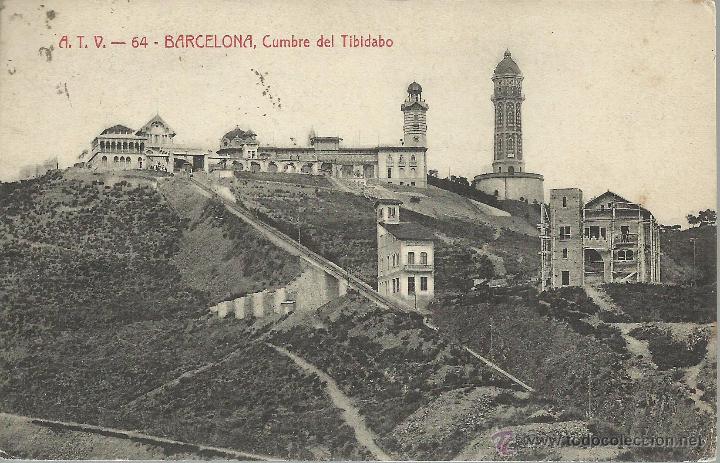 Postales: BARCELONA TIBIDABO ESCRITA - Foto 1