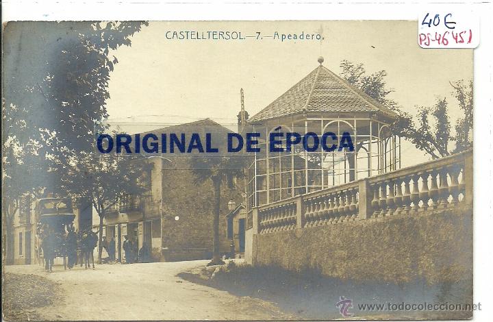 Postkarten: (PS-46451)POSTAL FOTOGRAFICA DE CASTELLTERSOL-APEADERO
