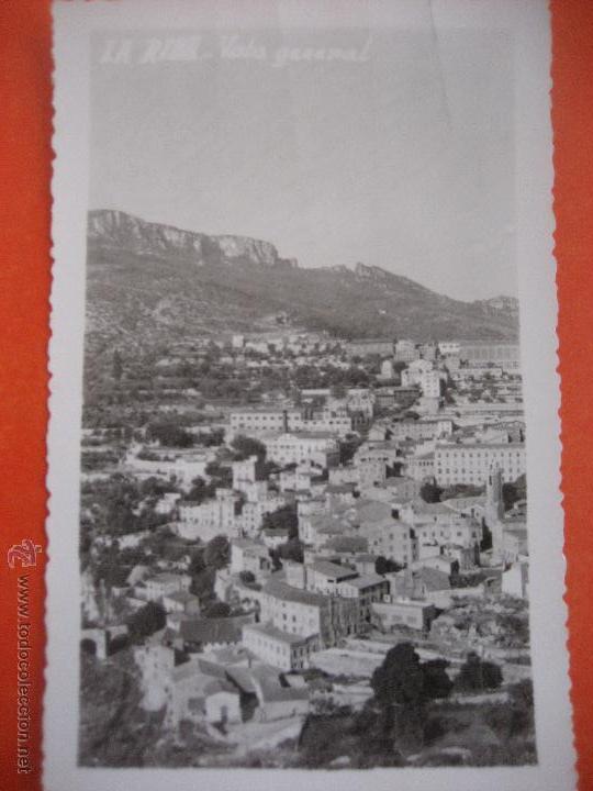 Postales: La Riba, Visra general. Circulada 1957 - Foto 1