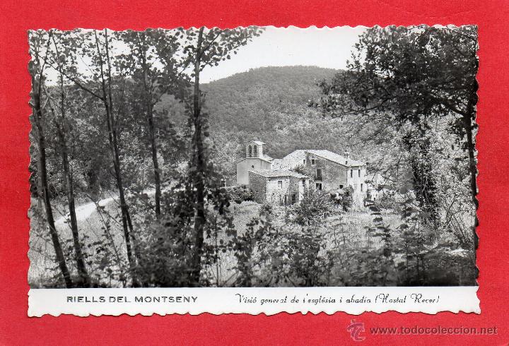 Postales: riells. visi&oacute; general hostal recer - Foto 1