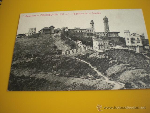 Postkarten: ENV&Iacute;O GRATIS ANTIGUA POSTAL TARJETA BARCELONA 7 TIBIDABO EDIFICIO DE LA C&Uacute;SPIDE NO CIRCULADA