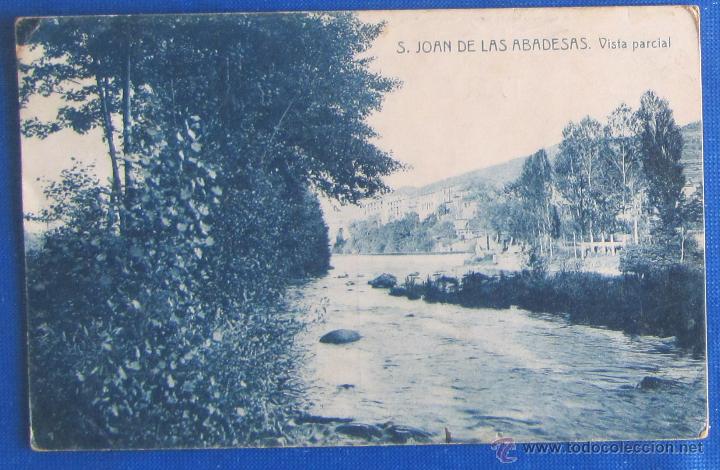 Postales: S. JOAN DE LAS ABADESAS. VISTA PARCIAL. 11368 FOTOTIPIA THOMAS. EDICI&Oacute; J. SOLER.