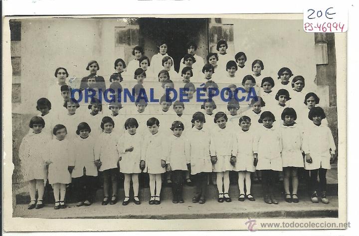 Postcards: (PS-46994)POSTAL FOTOGRAFICA DE AIGUAFREDA-ESCOLA NACIONAL 1928