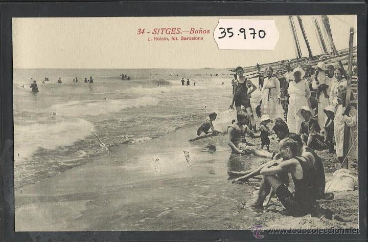 Postales: SITGES - 32 - PLAYA - ROISIN - (35970) - Foto 1