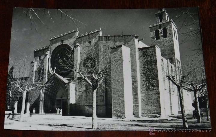 Cartoline: FOTO POSTAL DE SAN CUGAT DEL VALLES, REAL MONASTERIO FACHADA PRINCIPAL, , A. CAMPA&Ntilde;A, SIN CIRCULAR