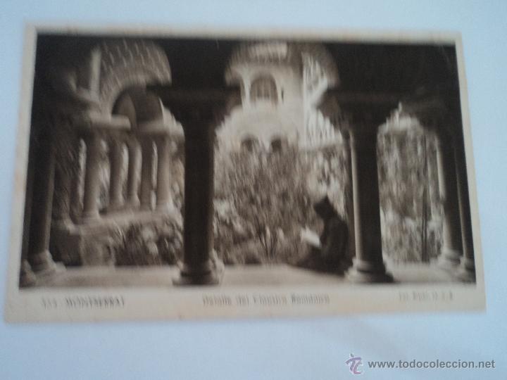 Postales: MONTSERRAT DETALLE DEL CLAUSTRO HUECOGRABADO RIUSSET