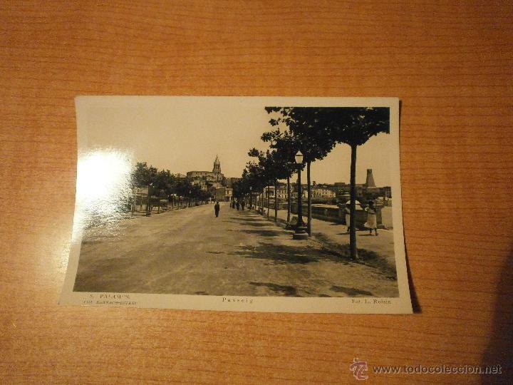 Postales: POSTAL PALAMOS PASSEIG. VDA.XARNACH-ESTANC FOT.L. ROISIN SIN CIRCULAR