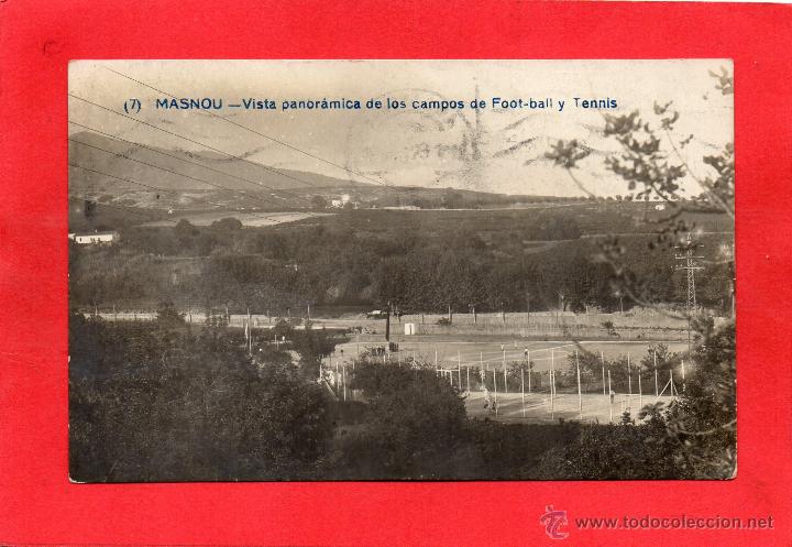 Postales: masnou. 7 campos de futbol y tenis
