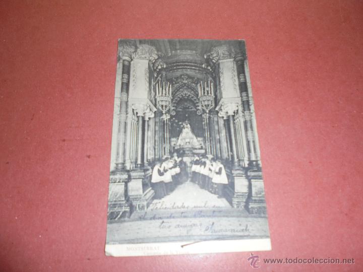 Postcards: MONTSERRAT - CAMARIN DE LA VIRGEN . L.ROCA SERIE I&ordf; N&ordm; 7 CIRCULADA 1910 - 14X9 CM.