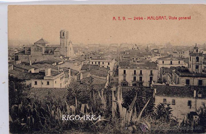 Postales: MALGRAT (BARCELONA).- VISTA GENERAL - Foto 1