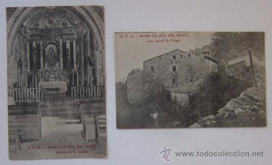 Postales: DOS ANTIGUAS POSTALES DE LA MARE DE DEU DEL MONT - Foto 1
