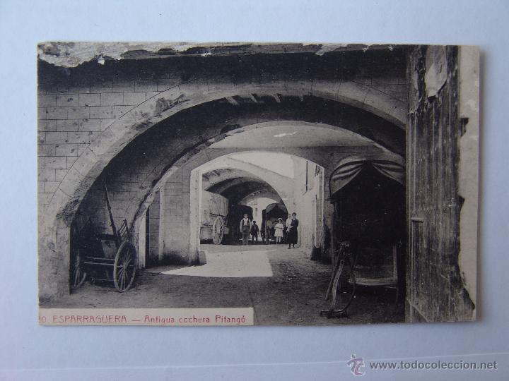 Cartoline: POSTAL DE ESPARRAGUERA ANTIGUA COCHERA PITANGO
