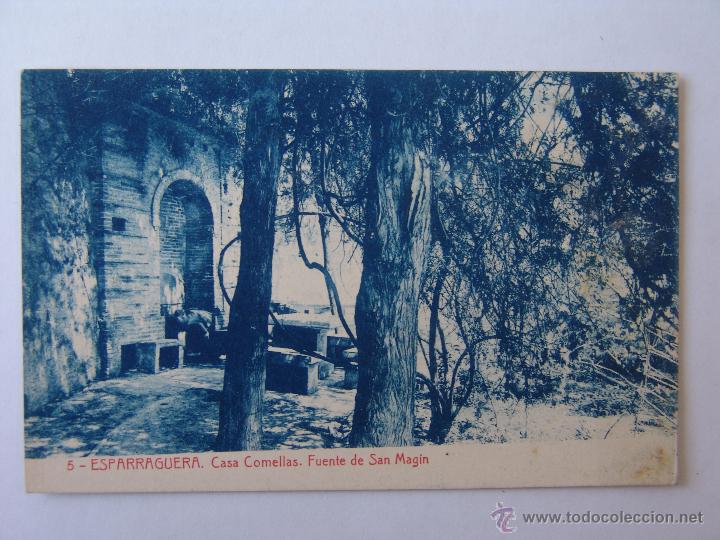 Postkarten: POSTAL DE ESPARRAGUERA CASA COMELLAS FUENTE DE SAN MAGIN