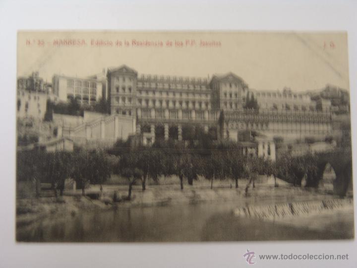 Postales: POSTAL DE MANRESA EDIFICIO DE LA RESIDENCIA DE LOS P.P.JESUITAS - Foto 1
