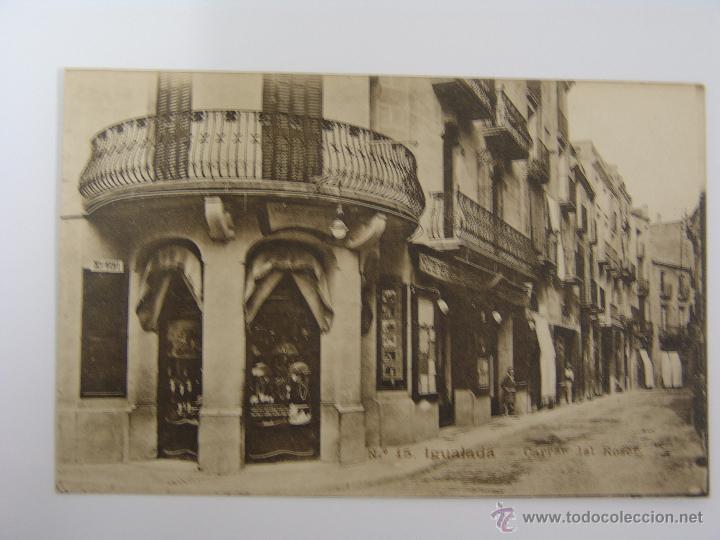 Postales: POSTAL DE IGUALADA CARRER DEL ROSER - Foto 1