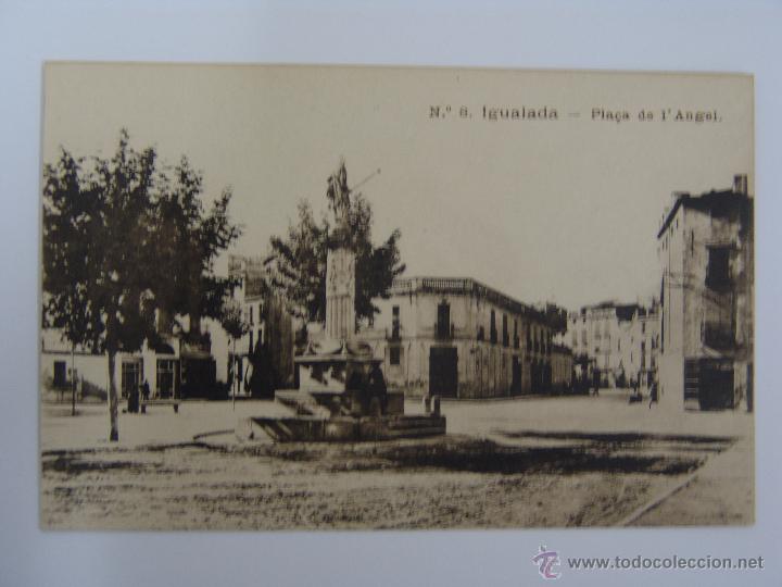Postales: POSTAL DE IGUALADA PLA&Ccedil;A DE L&acute;ANGEL - Foto 1