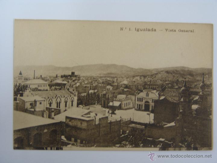 Postales: POSTAL DE IGUALADA VISTA GENERAL - Foto 1