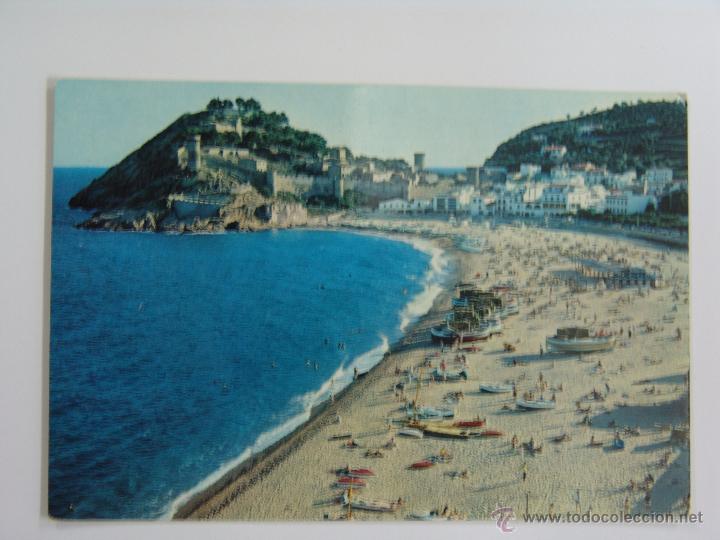 Postales: POSTAL DE TOSSA DE MAR PLAYA Y CABO DE TOSSA - Foto 1