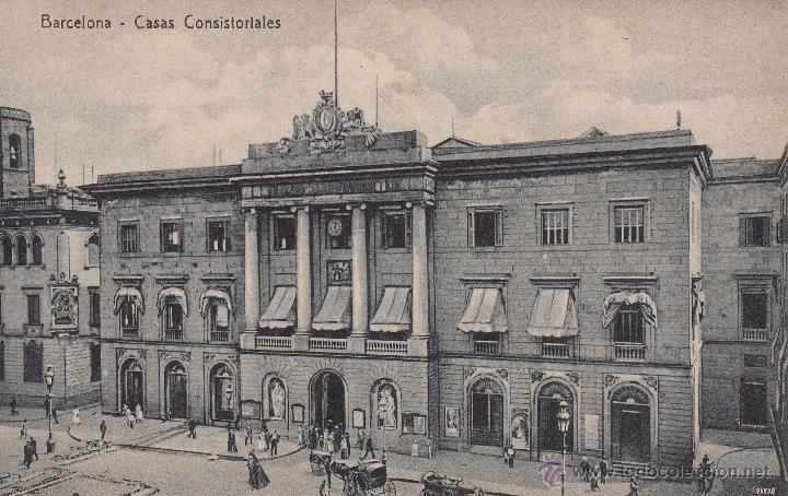 Postales: POSTAL BARCELONA.- CASAS CONSISTORIALES   -SIN CIRCULAR--