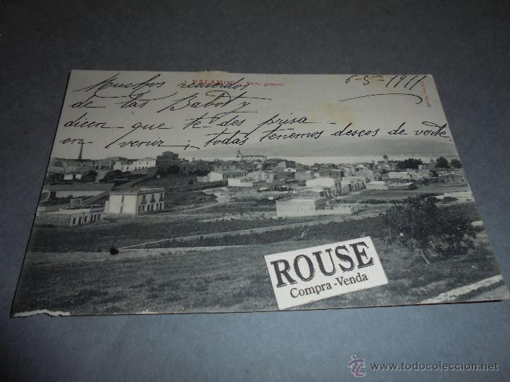 Postcards: 1 .- PALAMOS - VISTA GENERAL EDC. MARULL. CIRCULADA 1911 - 14X9 CM.