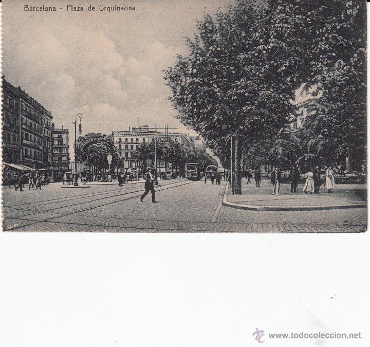 Postales: POSTAL BARCELONA.-PLAZA DE URQUINAONA- SIN CIRCULAR