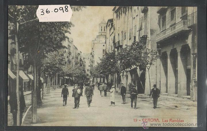 Postales: GIRONA - 19 - LES RAMBLES - THOMAS - (36098) - Foto 1
