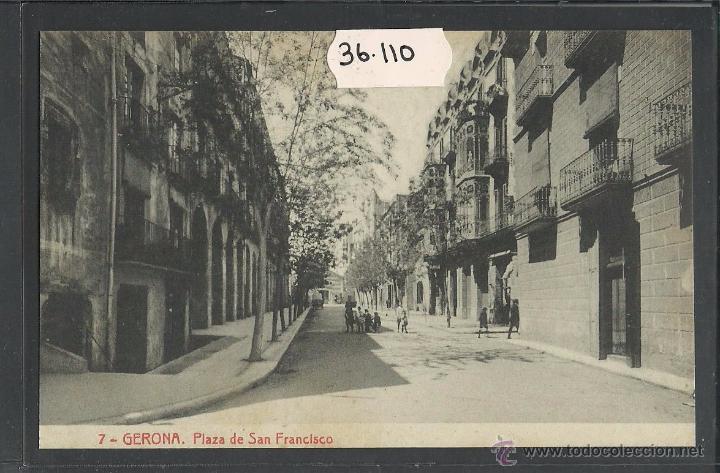 Postales: GIRONA - 7 - PLA&Ccedil;A DE SANT FRANCESC - THOMAS - (36110) - Foto 1