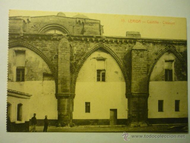 Postales: postal lerida -castillo claustro--bb